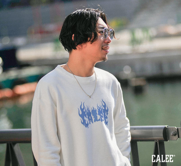 Calee Flame Dragon Logo Crew Neck SW圓領大學Tee(兩色) | 熱銷推薦
