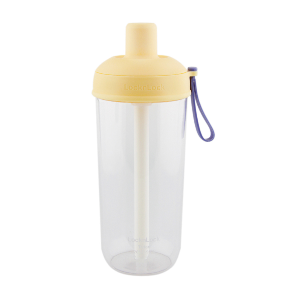 【樂扣樂扣】嚼對搖搖吸管杯700ml (蜂蜜奶油黃)