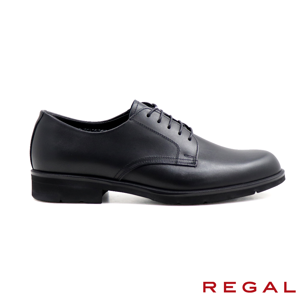 【未使用】 REGAL GORE-TEX 04EL 26.5 日本製 REGAL】GORE-TEX日本原廠素面綁帶德比鞋黑色(34CL-BL)