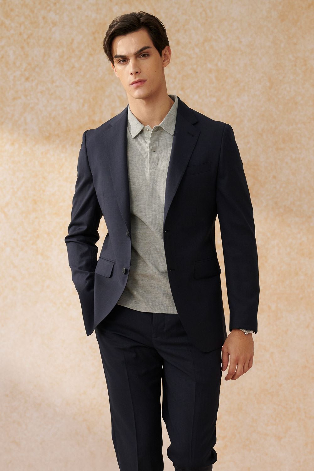 SST&C #米蘭系列 藏青修身西裝外套｜0112403003 (outlet)_2