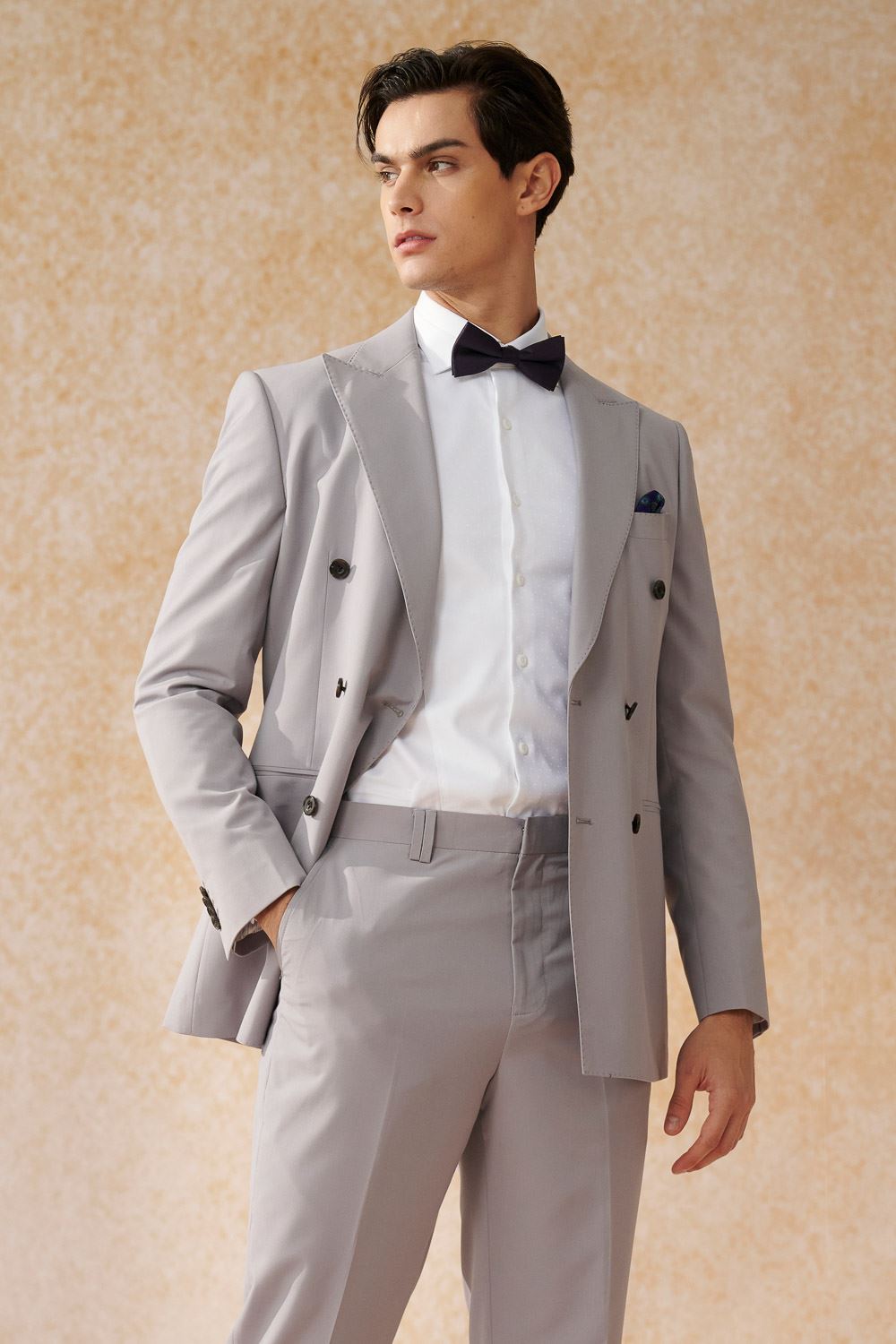 SST&C #米蘭系列 抗皺白色拼接禮服款標準版襯衫｜0312403001 (outlet)_4