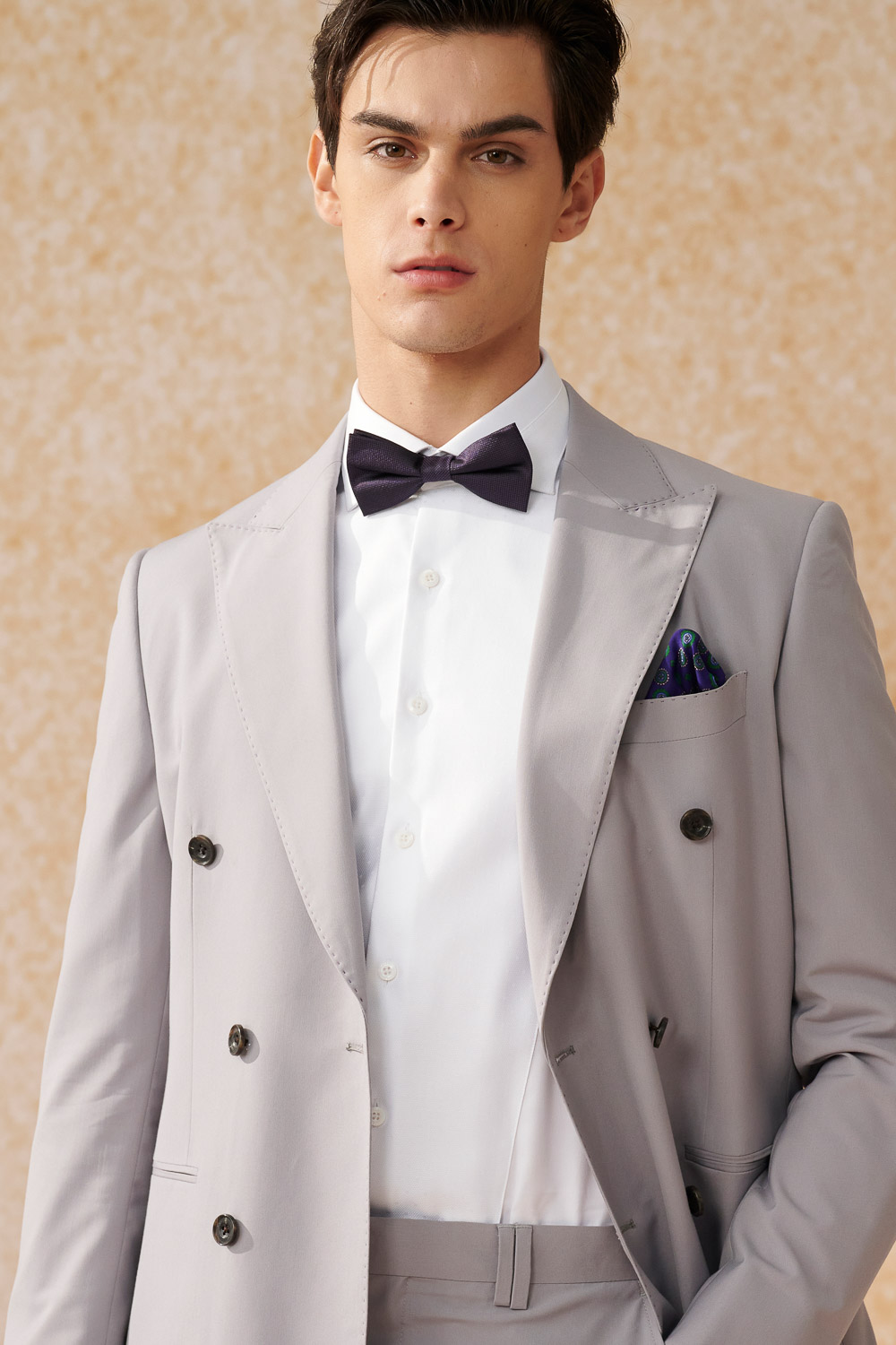 SST&C #米蘭系列 抗皺白色拼接禮服款標準版襯衫｜0312403001 (outlet)_5