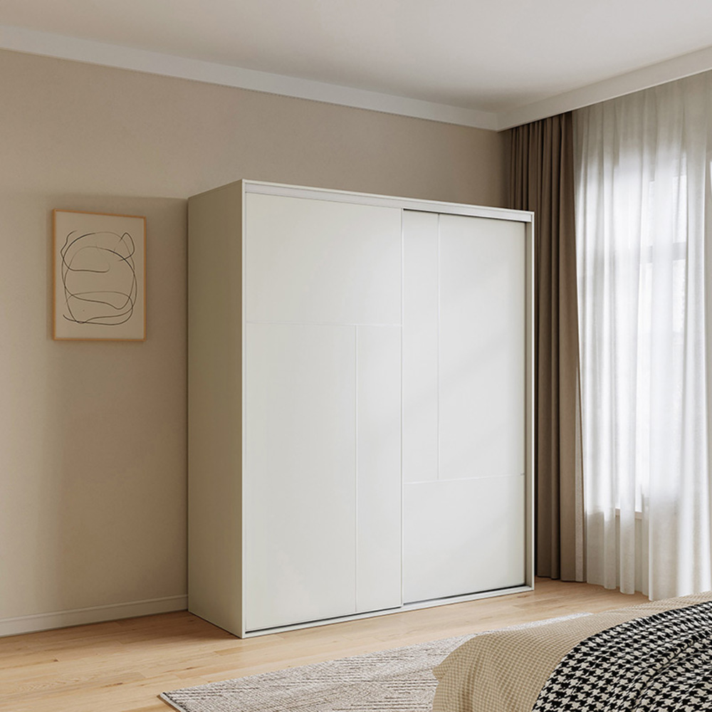 林氏木業四季小戶型1.76M滑門衣櫃 OY2D-白色_0