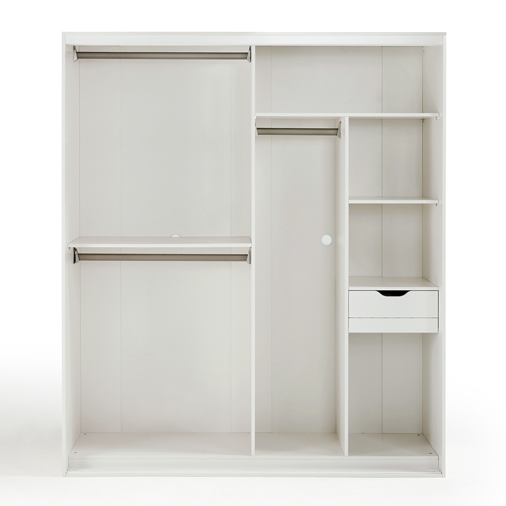 林氏木業四季小戶型1.76M滑門衣櫃 OY2D-白色_3