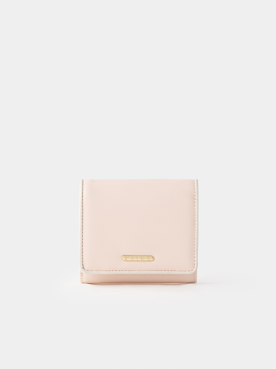 ■S'AIME■真皮撞色滾邊對折中夾 本革コントラスト財布/送料込 S'AIME 真皮撞色滾邊對折中夾｜ S'AIME東京企劃