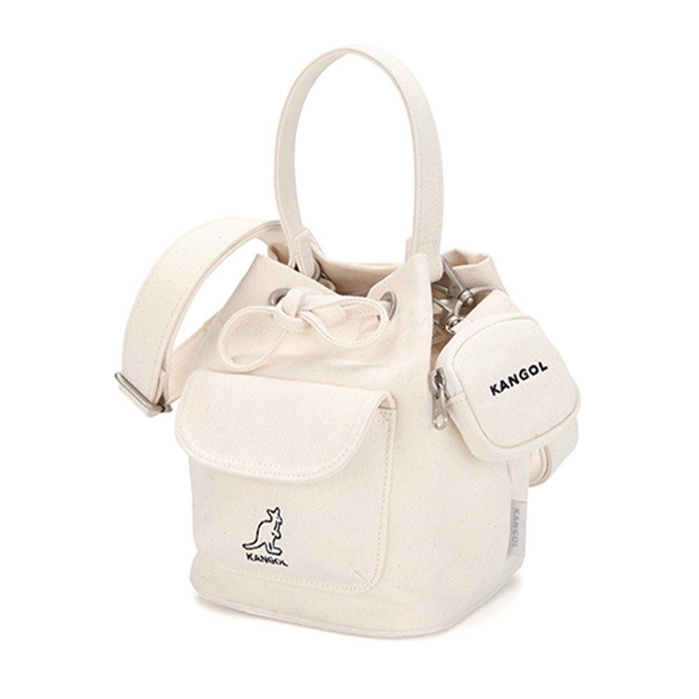 KANGOL】Lucky 帆布附掛包水桶包