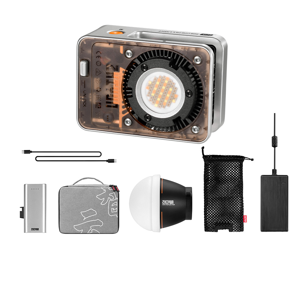 9*Ⅱ様 Zhiyun X60 PRO RGB バイカラー 撮影用ライト 照明機 ZHIYUN】智雲X60 RGB 功率王專業影視燈COMBO 正成公司貨