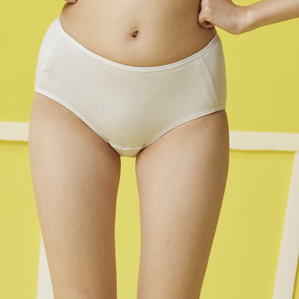 嬪婷-冰牛奶纖維 M-3L夜間學習型生理褲(活力灰) BS3546FX_0
