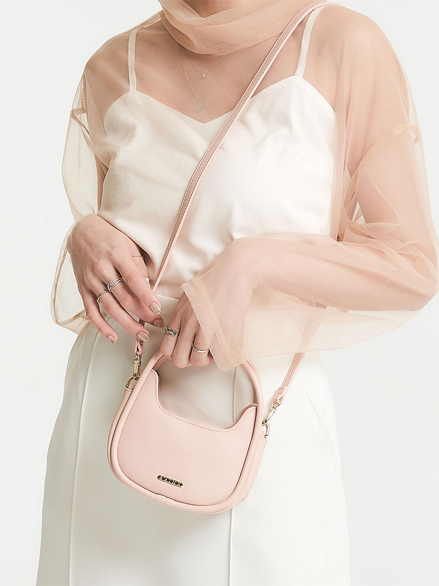 ★S'AIME★毛na格紋三層手提彎月包 半月型 ハンドバック/送料込 ☆S'AIME☆毛na格紋三層手提彎月包 半月型 ハンドバック/送料込