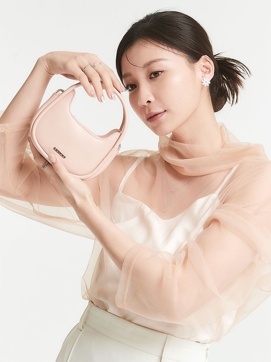 ★S'AIME S'AIME 三層手提彎月迷ni包 ハンドミニバッグ/送料込 ☆S'AIME S'AIME 三層手提彎月迷ni包 ハンドミニバッグ/送料込