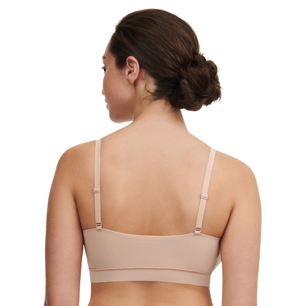 【Chantelle Lab】透氣涼感蕾絲雙肩帶無痕內衣>XS-XXL>粉膚色(11GQ9_01N)【Soft Stretch】_2