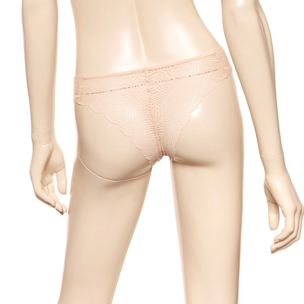 【Chantelle Lab】透氣涼感蕾絲無痕丁字內褲>粉膚色(11GG0_01N)【Soft Stretch】_2