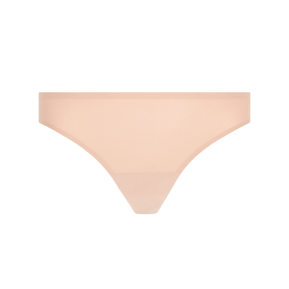 【Chantelle Lab】透氣涼感蕾絲無痕丁字內褲>粉膚色(11GG0_01N)【Soft Stretch】_4