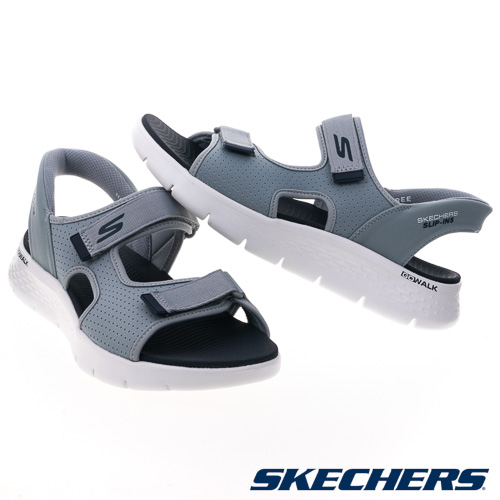 SKECHERS 男健走系列涼拖鞋 瞬穿舒適科技GO WALK FLEX SANDAL (229210GYNV)_2