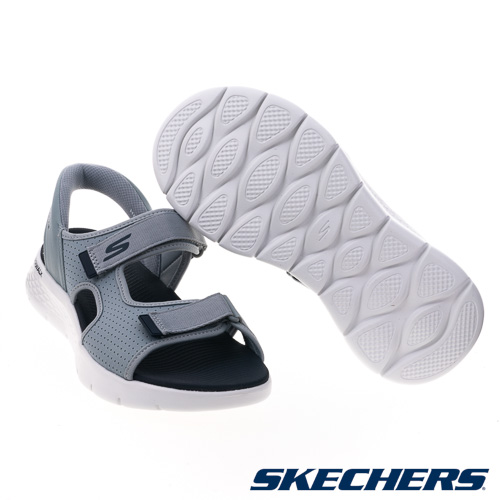 SKECHERS 男健走系列涼拖鞋 瞬穿舒適科技GO WALK FLEX SANDAL (229210GYNV)_3