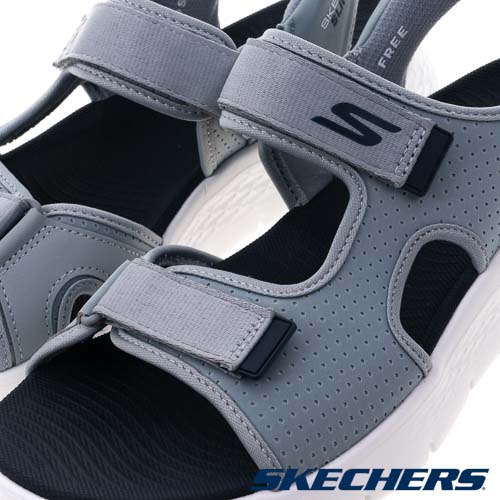 SKECHERS 男健走系列涼拖鞋 瞬穿舒適科技GO WALK FLEX SANDAL (229210GYNV)_4