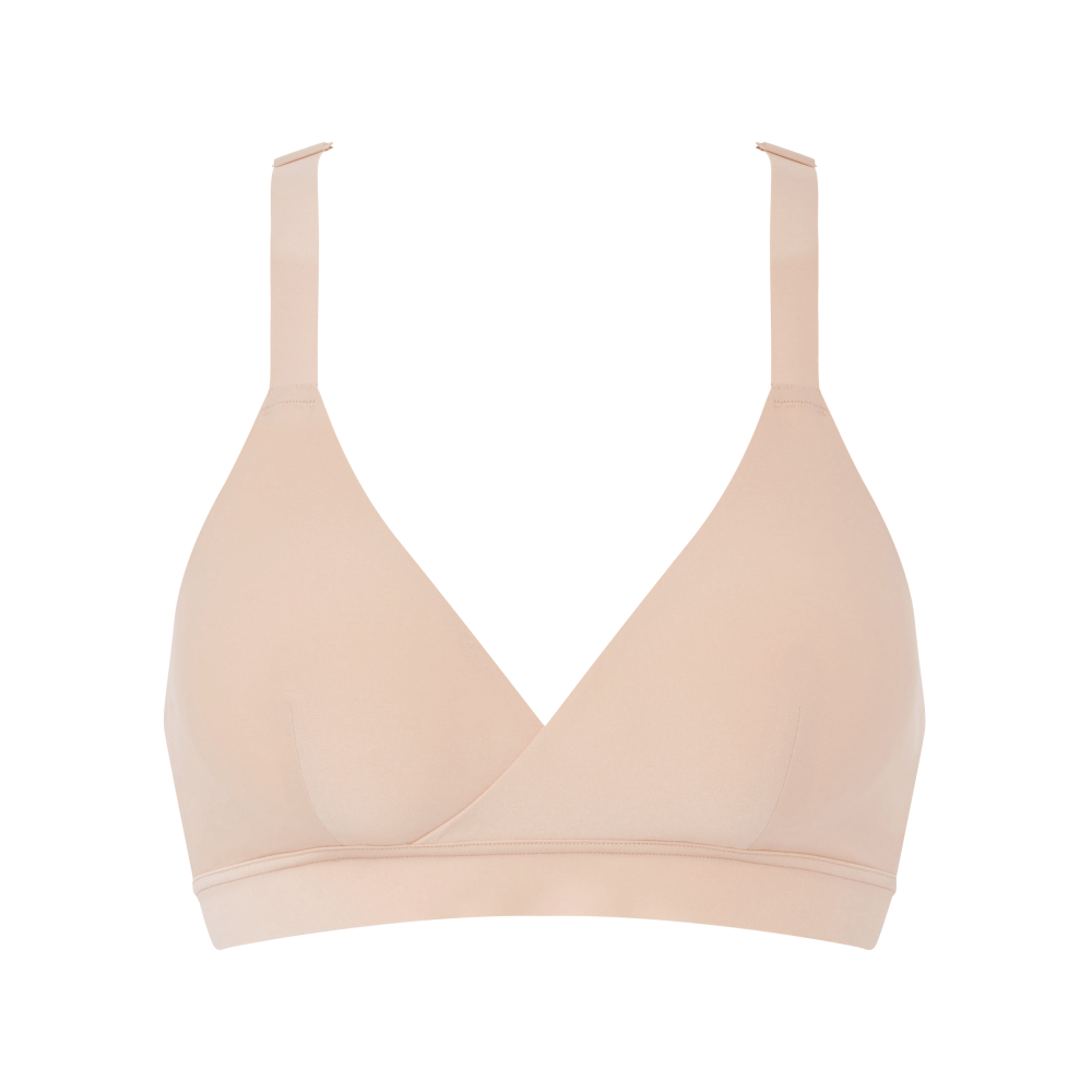 網路獨賣【Chantelle Lab】無鋼圈哺乳內衣>SML罩杯>粉膚色(19P20_01N)【Pure Maternity】_4