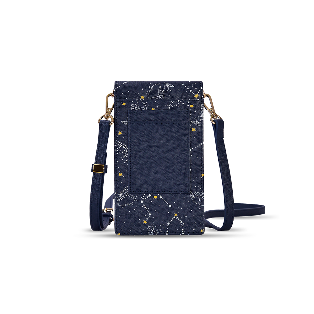 小王子Le Petit Prince聯名款】80週年星空夜光-翻蓋手機包-深藍