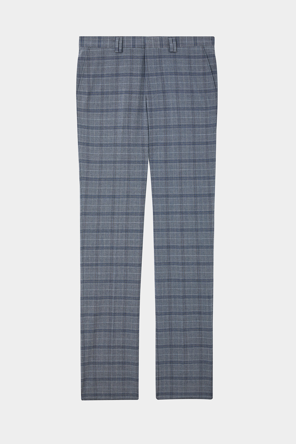 SST&C Gray Check Pattern Slim Fit Suit Trousers | 0212404001  (Outlet)_8