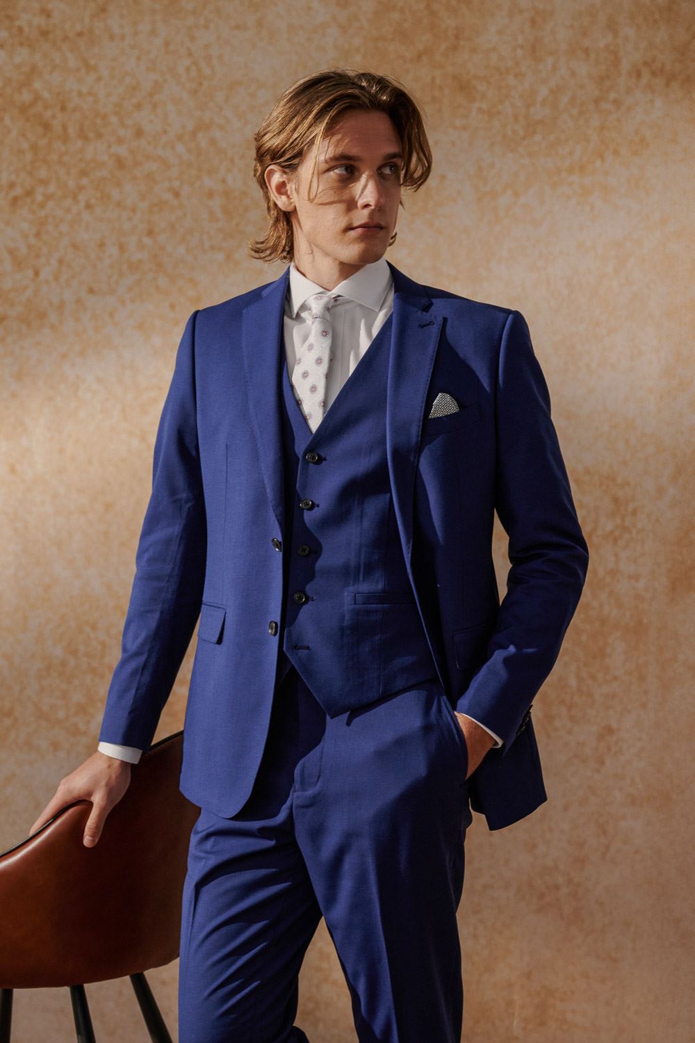 SST&C Navy Slim Fit Suit Vest | 0512404007  (Outlet)_4