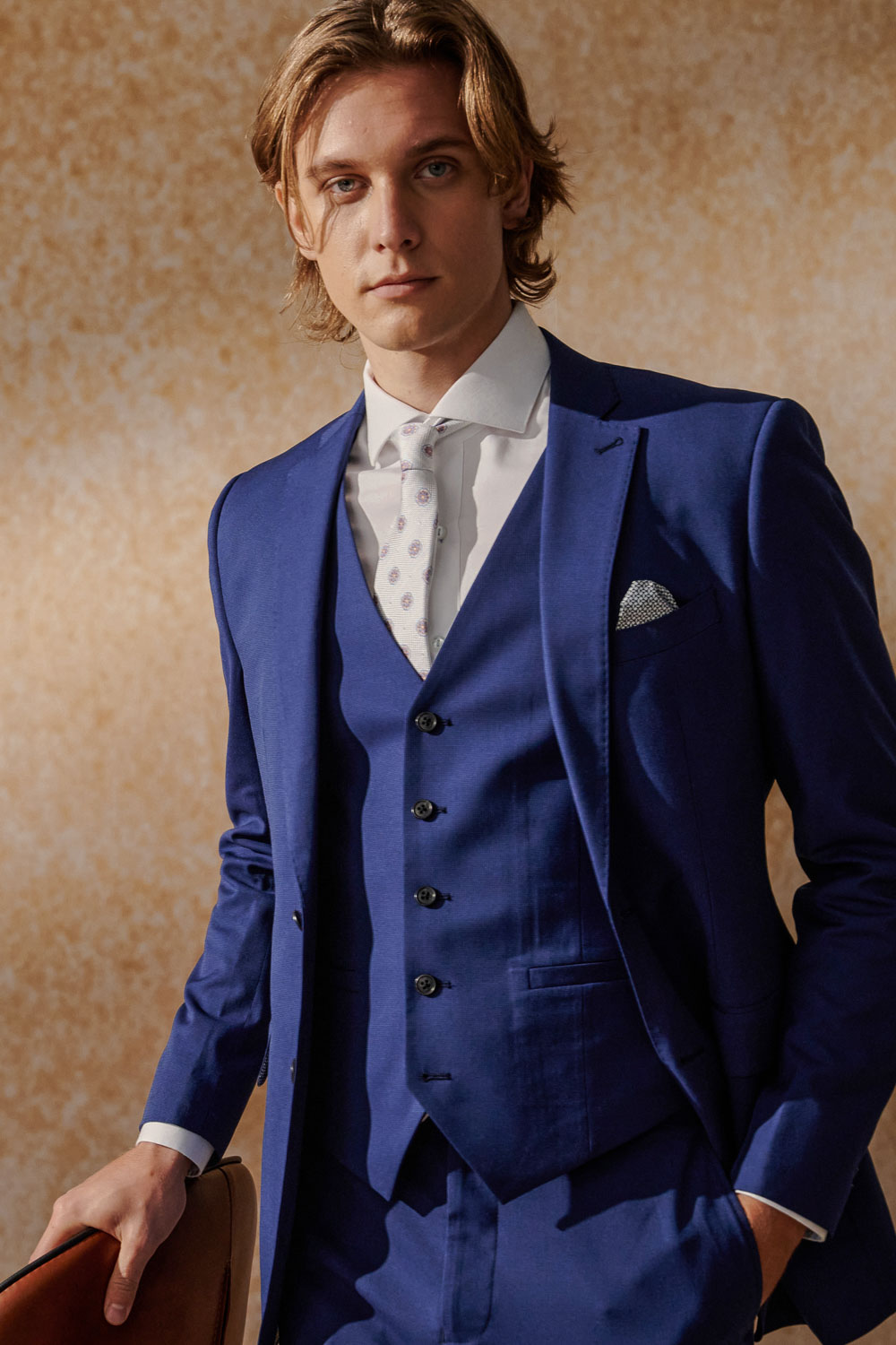 SST&C Navy Slim Fit Suit Vest | 0512404007  (Outlet)_5
