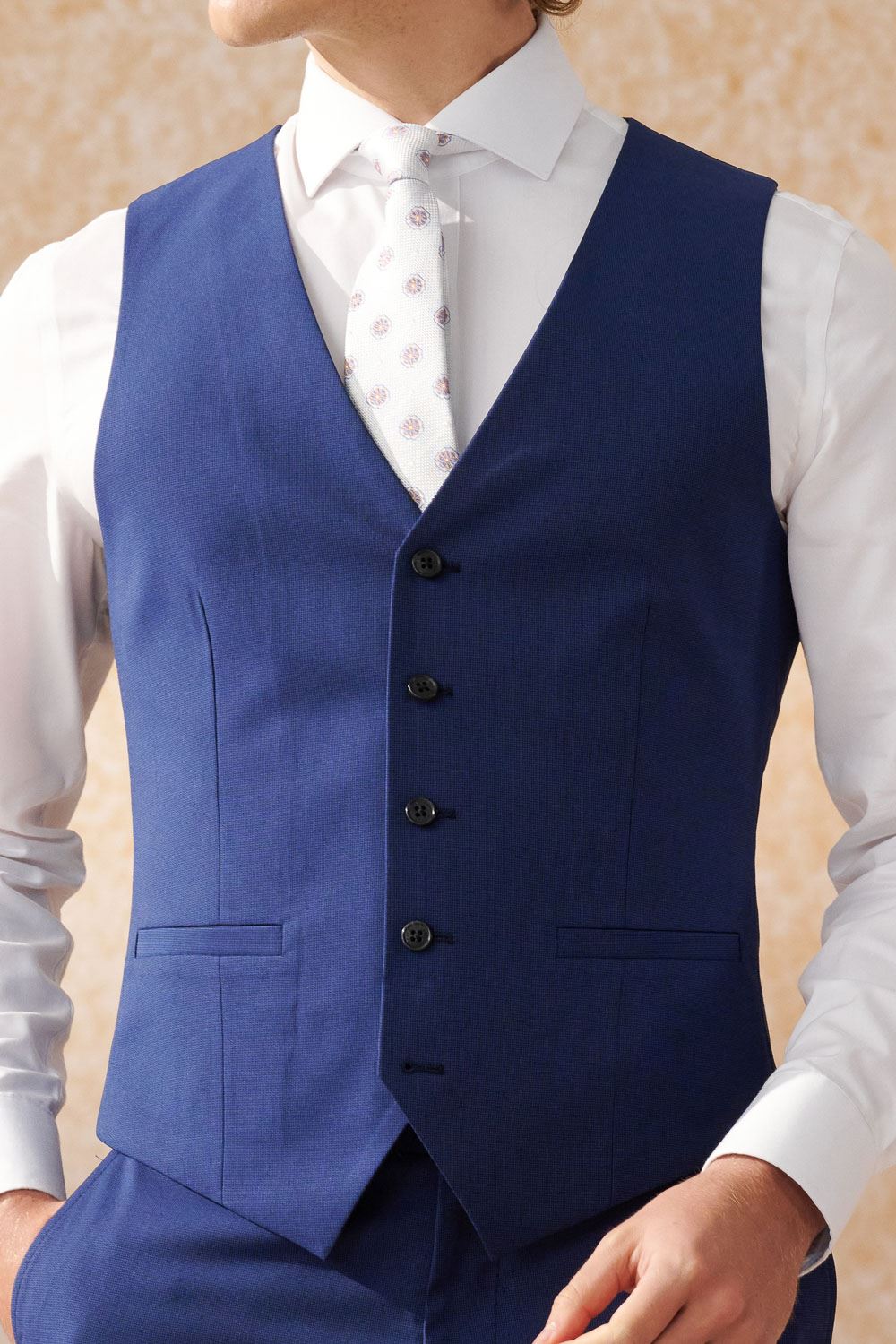 SST&C Navy Slim Fit Suit Vest | 0512404007  (Outlet)_6