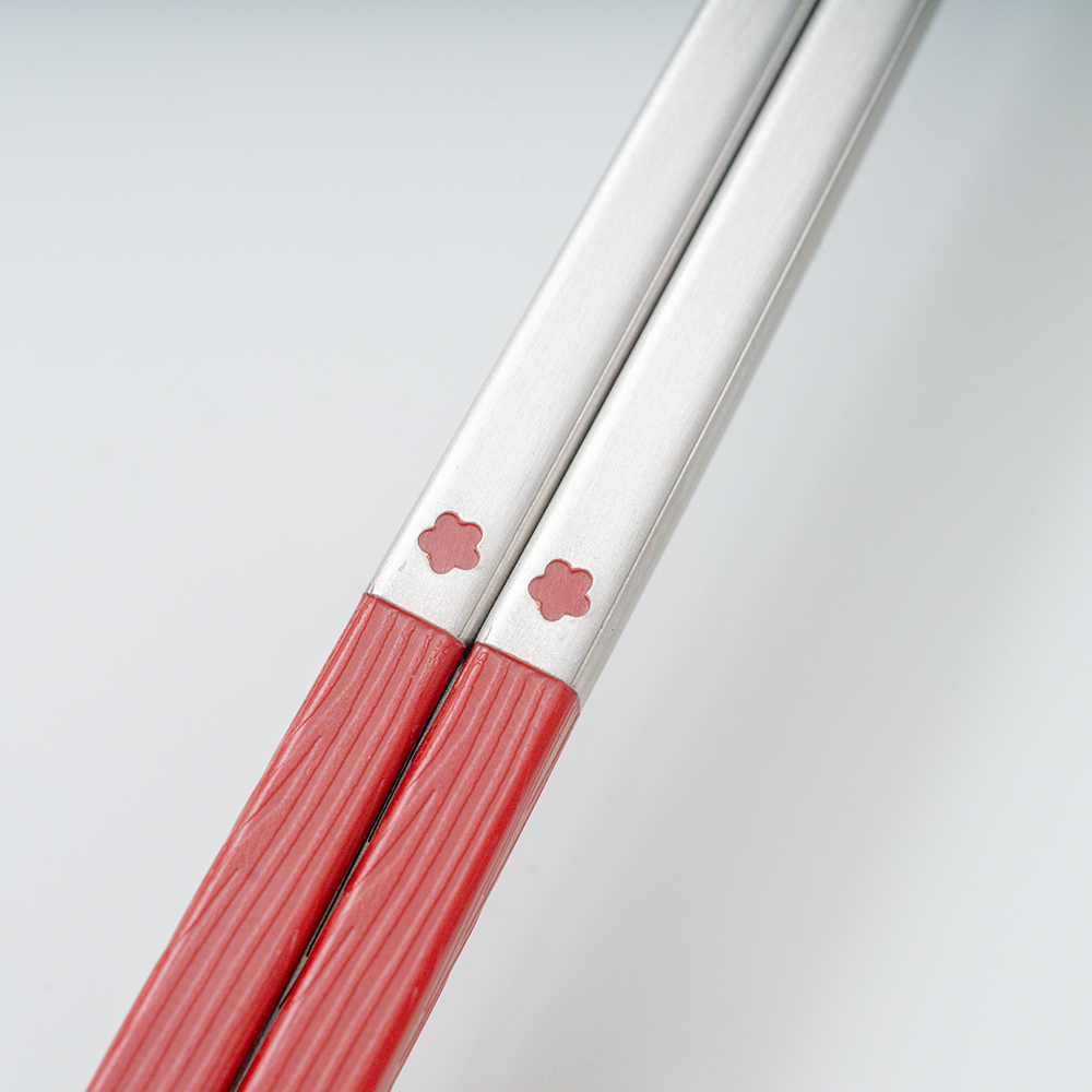 不鏽鋼樹脂方筷(可機洗)/21cm/棕