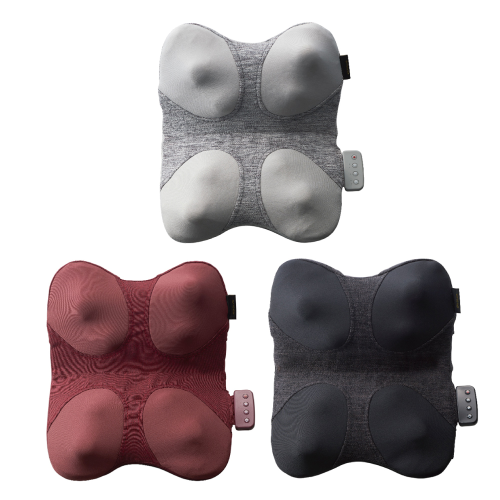 湧命力 枕 Lourdes V 型溫感推揉按摩枕AX-HCL348｜日本ATEX官網