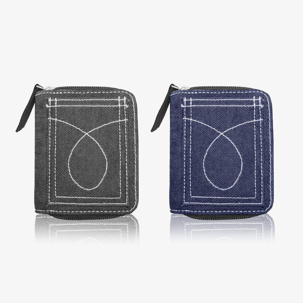 零錢包】ARKY Coin Wallet 萬國硬幣收納零錢包Jeans