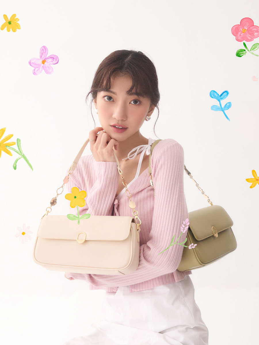 ★S'AIME★ 雙拉錬手提圓餅包 サークルハンドバック/送料込 □S'AIME□2WAY錬條子母托特包 2WAYチェーントートバッグ/送料込
