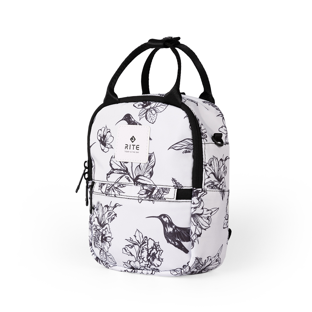 RITE V3露可小包 花卉系列－灰花鳥｜多種背法_2