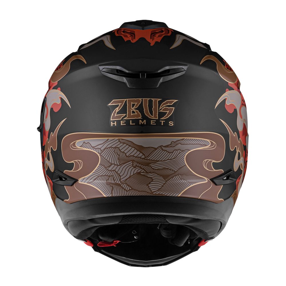 可全罩可半罩】ZEUS ZS-613H AJ48 獸消光黑紅複合式安全帽(內藏墨鏡