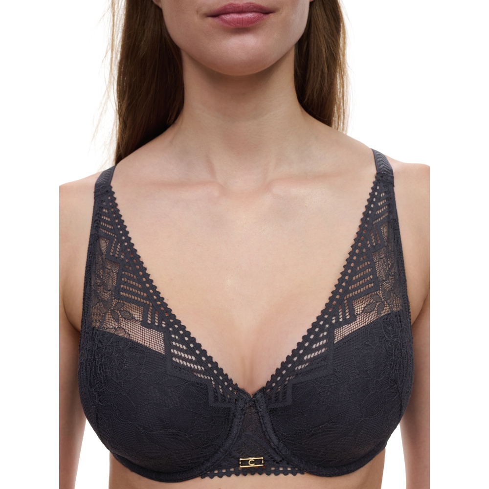 【Chantelle】深V Spacer T-Shirt Bra 內衣>BCD罩杯>黑色(13XND_011)【Origins】_1