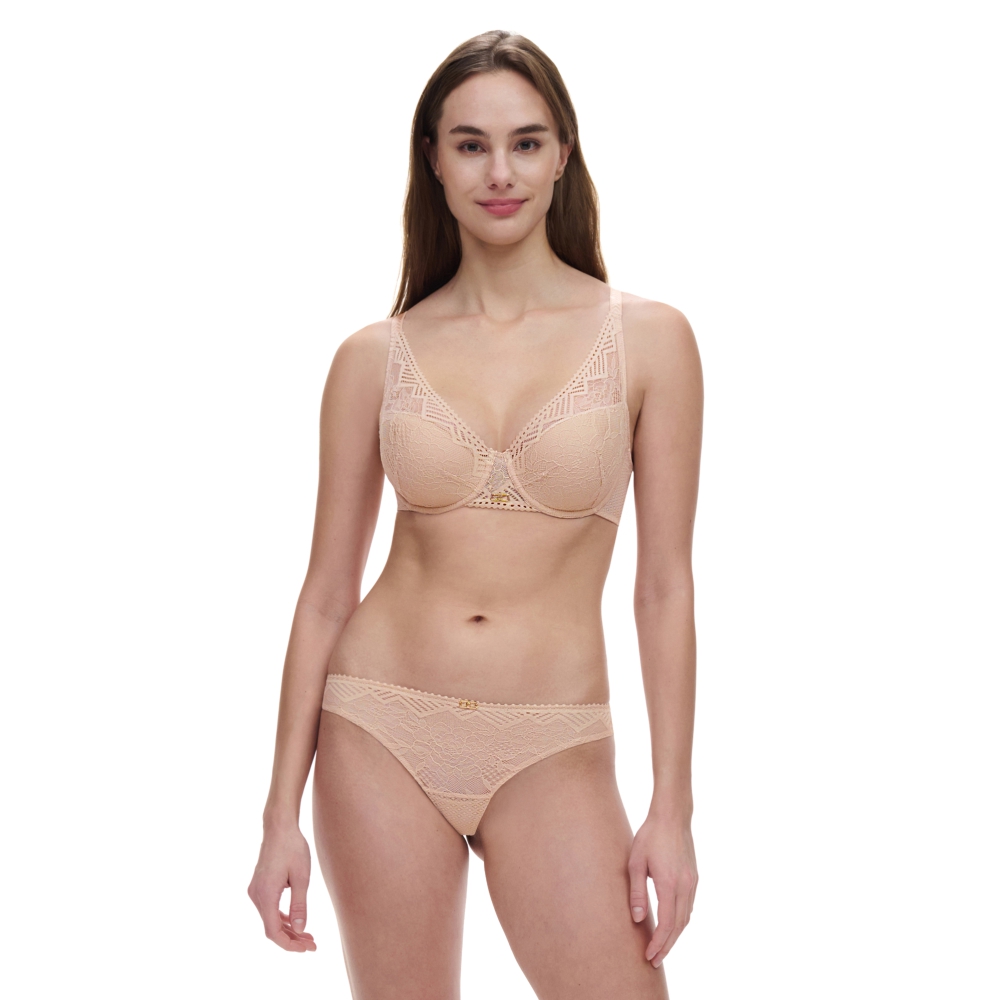 【Chantelle】深V Spacer T-Shirt Bra 內衣>BCD罩杯>粉膚色(13XND_01N)【Origins】_3