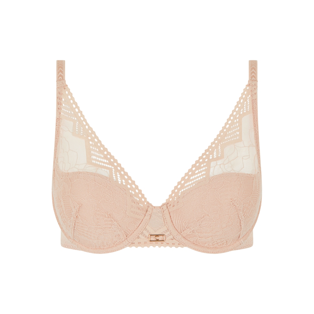 【Chantelle】深V Spacer T-Shirt Bra 內衣>BCD罩杯>粉膚色(13XND_01N)【Origins】_4