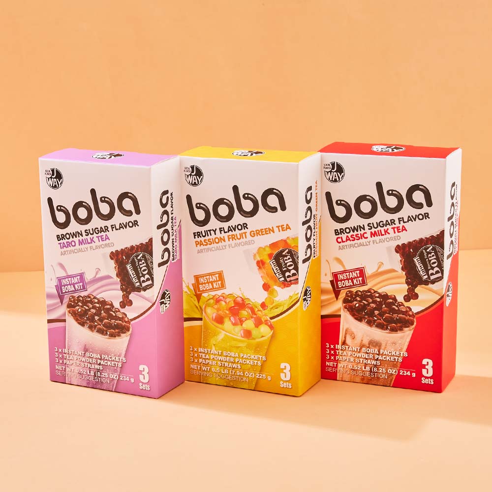 Jway 珍珠奶茶/果茶組78g*3份/盒