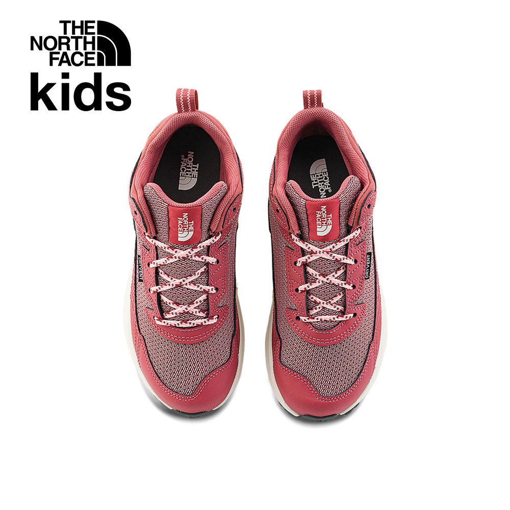 The North Face北面兒童紅色防水透氣舒適耐穿登山鞋｜5LXG7I0