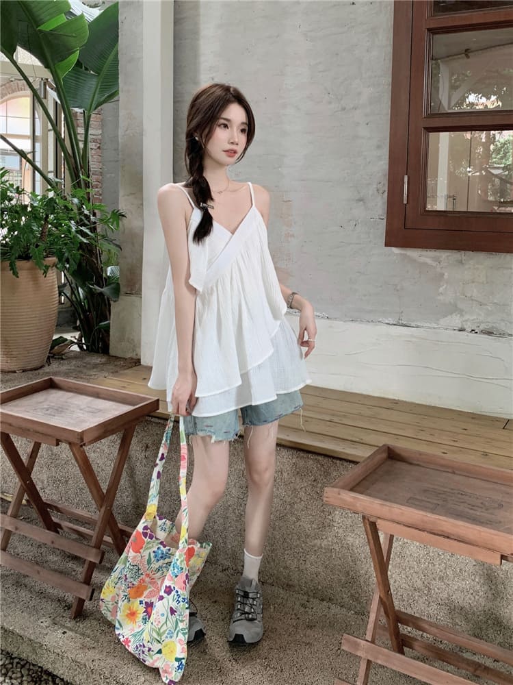 【missy shop】思念節奏波浪細肩上衣-67425_3