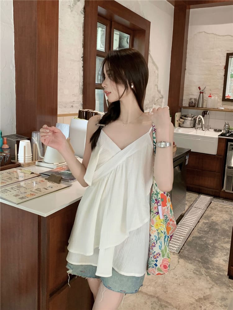 【missy shop】思念節奏波浪細肩上衣-67425_4