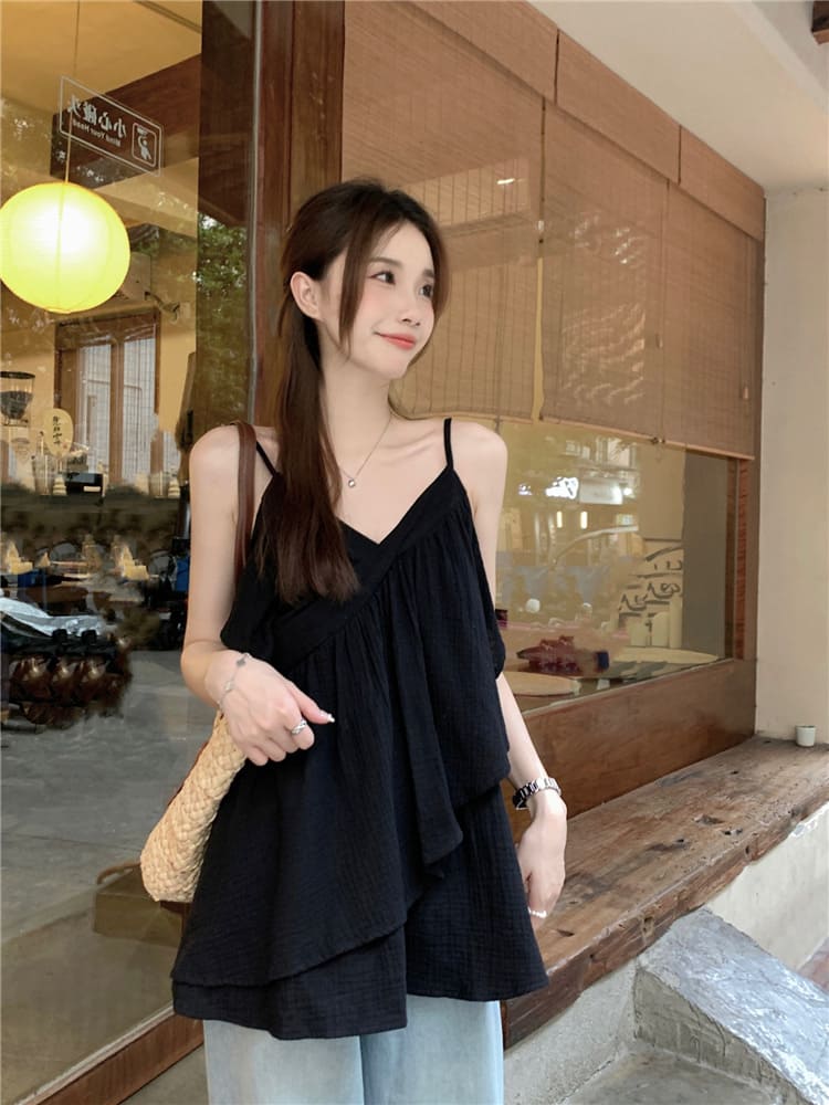 【missy shop】思念節奏波浪細肩上衣-67425_6
