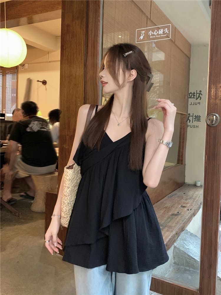 【missy shop】思念節奏波浪細肩上衣-67425_7