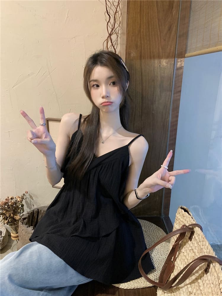 【missy shop】思念節奏波浪細肩上衣-67425_9